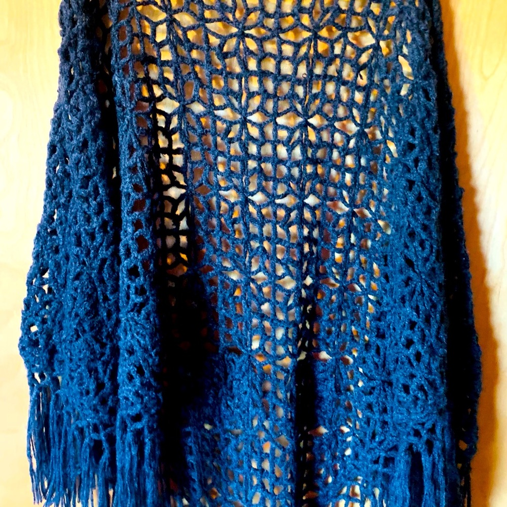 Beautiful hand knit shawl!